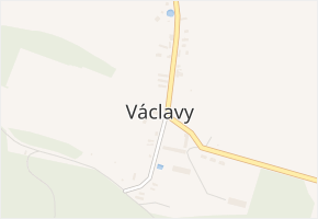 Václavy v obci Václavy - mapa části obce