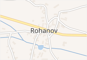 Rohanov v obci Vacov - mapa části obce