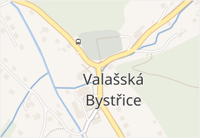 Valašská Bystřice v obci Valašská Bystřice - mapa části obce