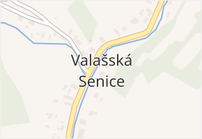 Valašská Senice v obci Valašská Senice - mapa části obce