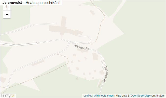 Mapa Jelenovská - Firmy v ulici.