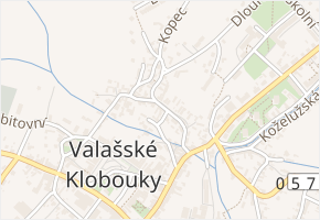 Kramolišova v obci Valašské Klobouky - mapa ulice