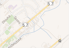 Palackého v obci Valašské Klobouky - mapa ulice