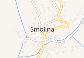 Smolina v obci Valašské Klobouky - mapa části obce