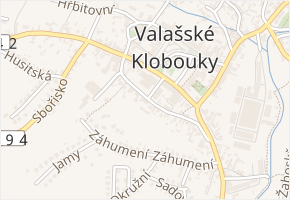 Soukenická v obci Valašské Klobouky - mapa ulice