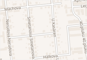 Domluvilova v obci Valašské Meziříčí - mapa ulice
