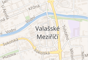 Generála Pavlíka v obci Valašské Meziříčí - mapa ulice