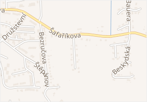Karafiátova v obci Valašské Meziříčí - mapa ulice