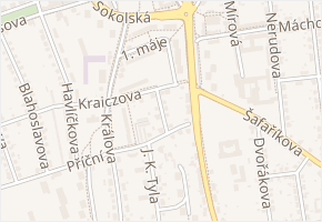 Karasova v obci Valašské Meziříčí - mapa ulice