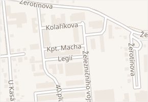 Kpt. Macha v obci Valašské Meziříčí - mapa ulice