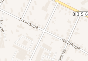 Na Příkopě v obci Valašské Meziříčí - mapa ulice
