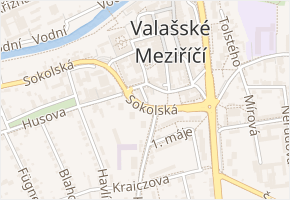 Nová v obci Valašské Meziříčí - mapa ulice