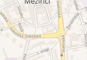 Poláškova v obci Valašské Meziříčí - mapa ulice