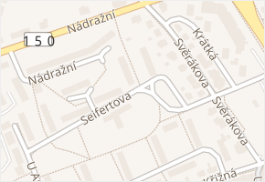Seifertova v obci Valašské Meziříčí - mapa ulice