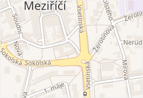 Sokolská v obci Valašské Meziříčí - mapa ulice
