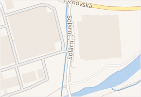 Solární v obci Valašské Meziříčí - mapa ulice