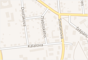 Třebízského v obci Valašské Meziříčí - mapa ulice