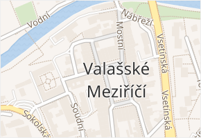 Valašské Meziříčí v obci Valašské Meziříčí - mapa části obce