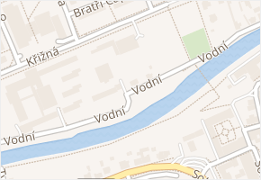 Vodní v obci Valašské Meziříčí - mapa ulice