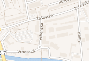 Vrbenská v obci Valašské Meziříčí - mapa ulice
