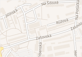 Zašovská v obci Valašské Meziříčí - mapa ulice