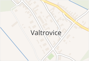 Valtrovice v obci Valtrovice - mapa části obce