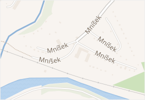 Mníšek v obci Vamberk - mapa ulice