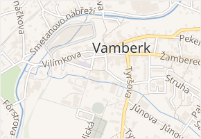 Radniční v obci Vamberk - mapa ulice