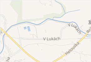 V Lukách v obci Vamberk - mapa ulice