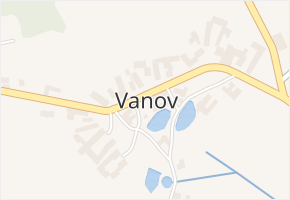 Vanov v obci Vanov - mapa části obce