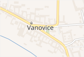 Vanovice v obci Vanovice - mapa části obce
