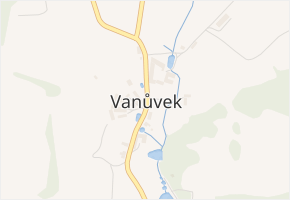 Vanůvek v obci Vanůvek - mapa části obce