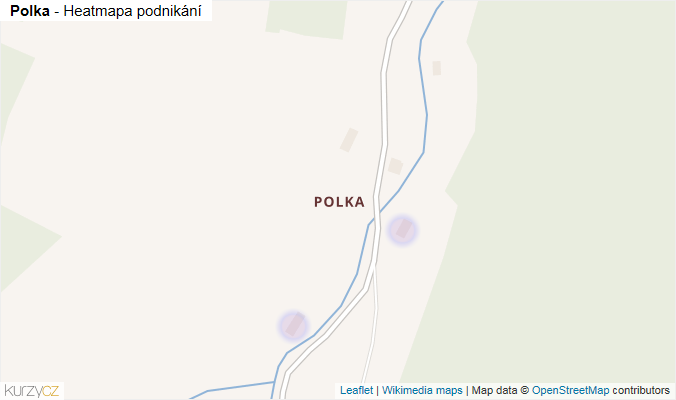 Mapa Polka - Firmy v části obce.