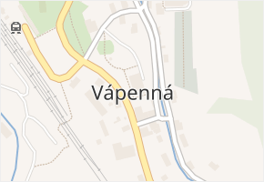 Vápenná v obci Vápenná - mapa části obce