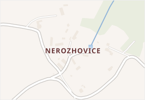 Nerozhovice v obci Vápenný Podol - mapa části obce