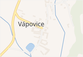 Vápovice v obci Vápovice - mapa části obce