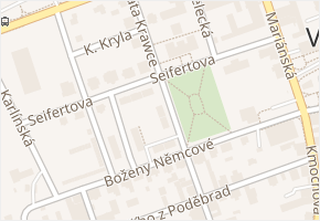Bjarnata Krawce v obci Varnsdorf - mapa ulice