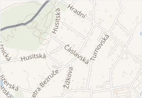 Čáslavská v obci Varnsdorf - mapa ulice