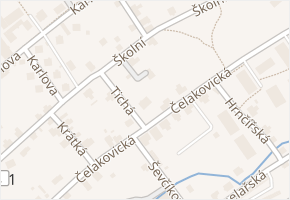 Čelakovická v obci Varnsdorf - mapa ulice