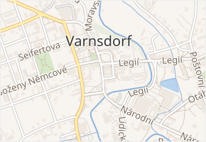 Děčínská v obci Varnsdorf - mapa ulice
