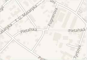 Fügnerova v obci Varnsdorf - mapa ulice