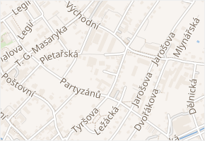 Hálkova v obci Varnsdorf - mapa ulice