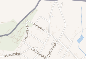 Hradní v obci Varnsdorf - mapa ulice