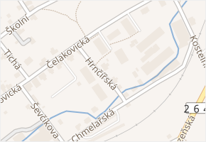 Hrnčířská v obci Varnsdorf - mapa ulice
