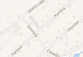 Karlova v obci Varnsdorf - mapa ulice