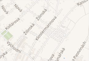 Klostermannova v obci Varnsdorf - mapa ulice
