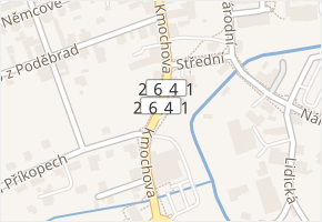 Kmochova v obci Varnsdorf - mapa ulice