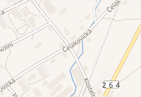Kostelní v obci Varnsdorf - mapa ulice