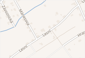 Lesní v obci Varnsdorf - mapa ulice