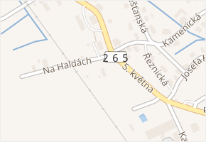 Na Haldách v obci Varnsdorf - mapa ulice